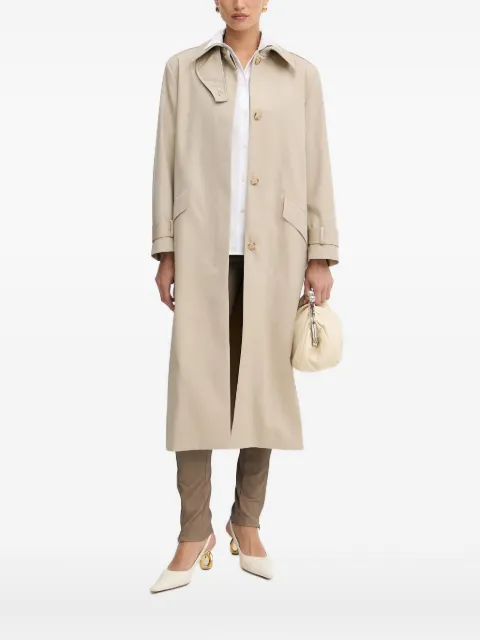 BOSS belted high-neck coat