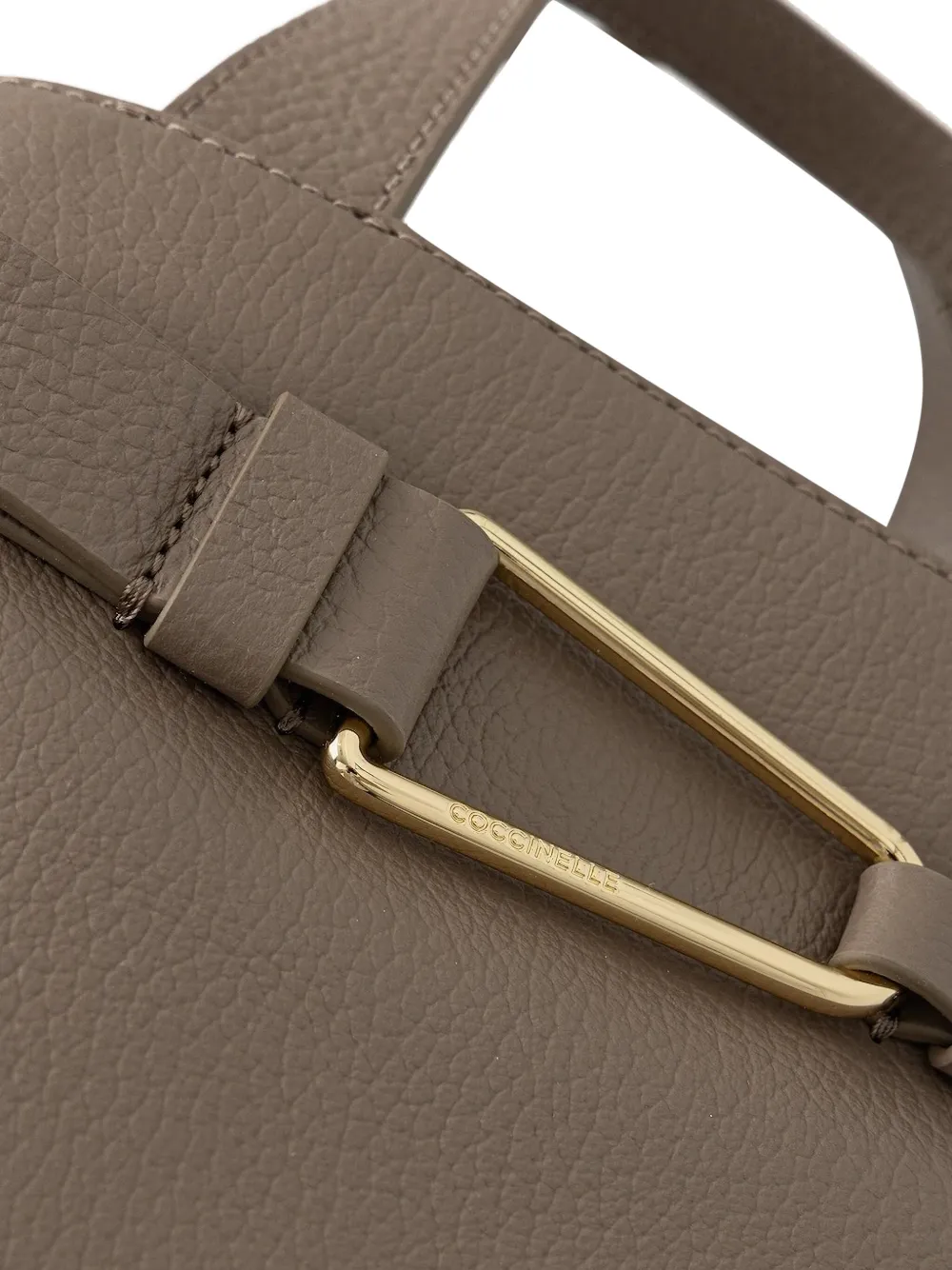 Coccinelle Shopper met gespdetail en handvat Bruin