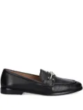 BOSS logo-plaque loafers - Black