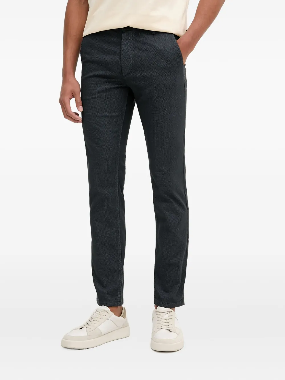 BOSS Straight broek Grijs