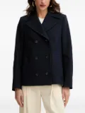 BOSS double-breasted coat - Blue