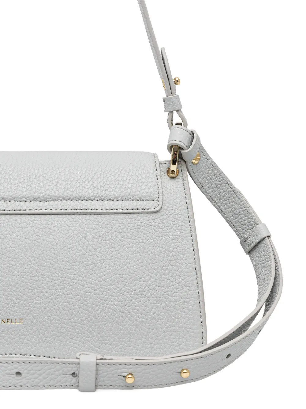 Coccinelle C-me Leather Shoulder Bag In White