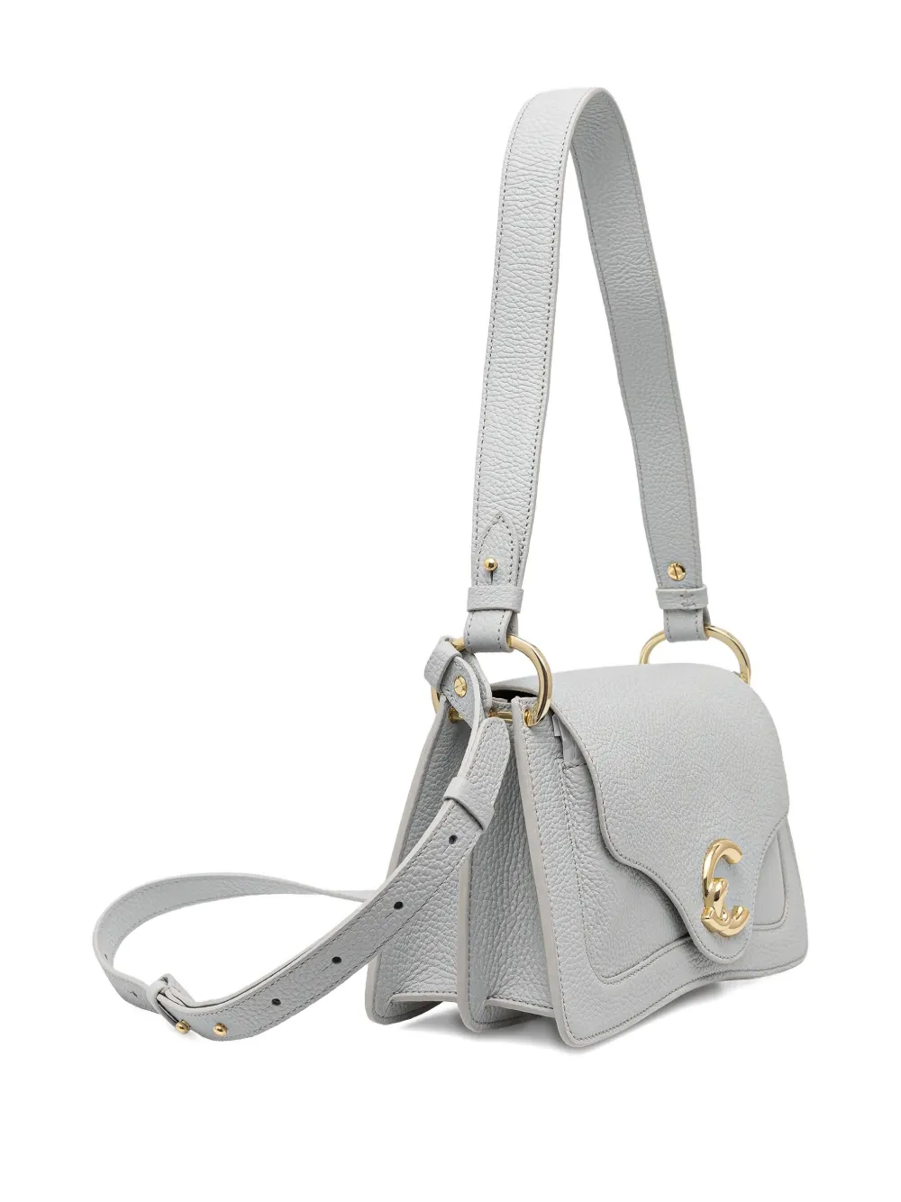Coccinelle C-me Leather Shoulder Bag In White