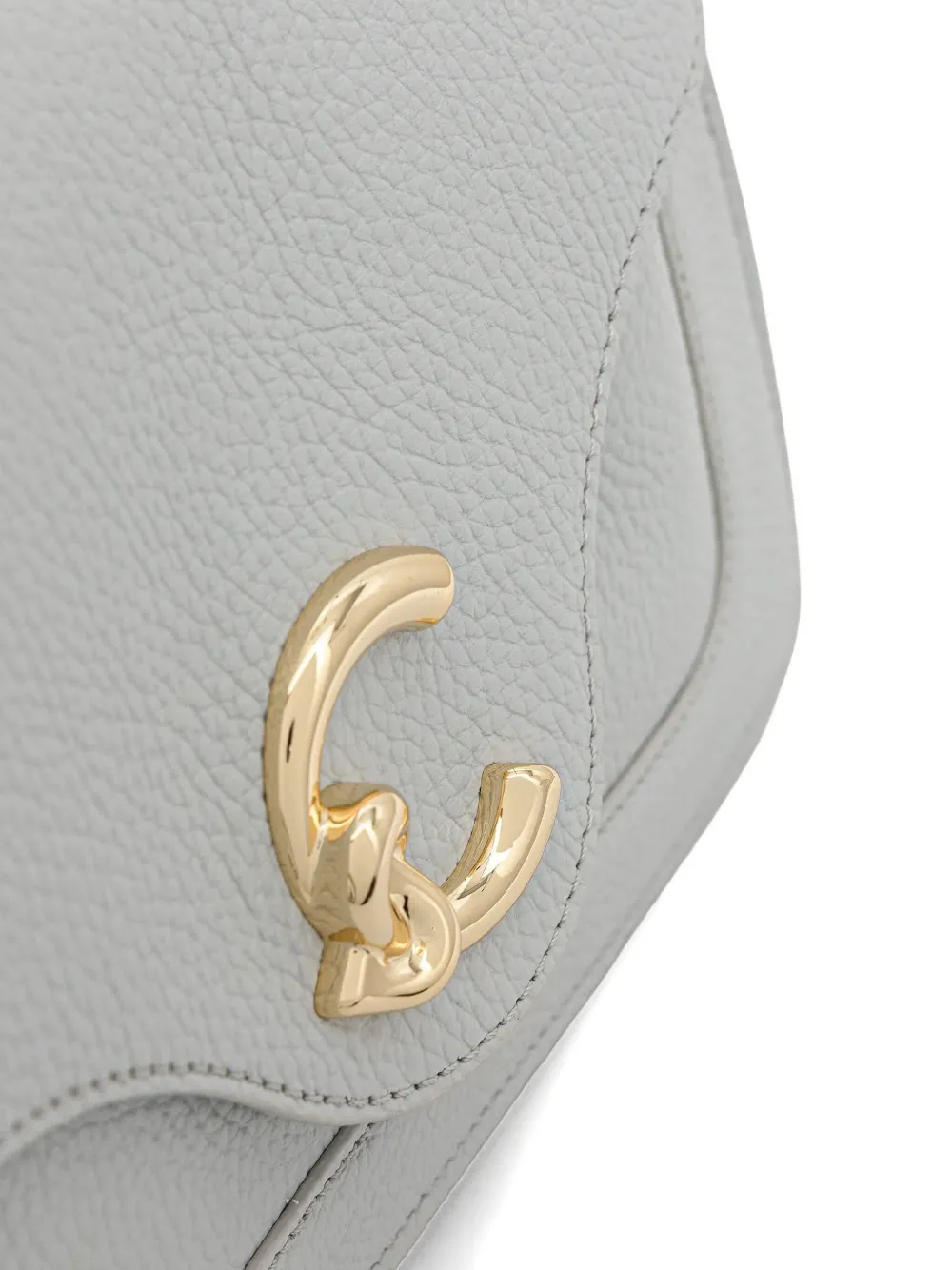 Coccinelle C-me Leather Shoulder Bag In White