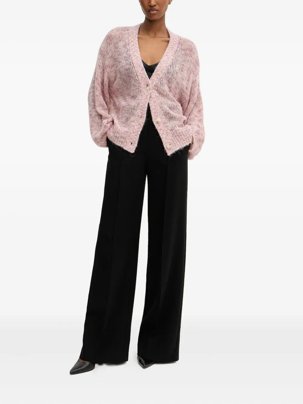 BOSS Vest met ballonmouwen Roze