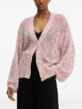 BOSS balloon-sleeve cardigan - Pink