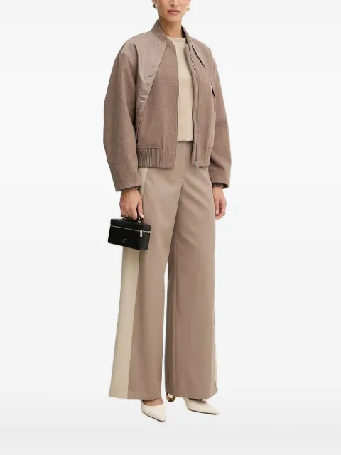 BOSS wool-paneled bomber jacket