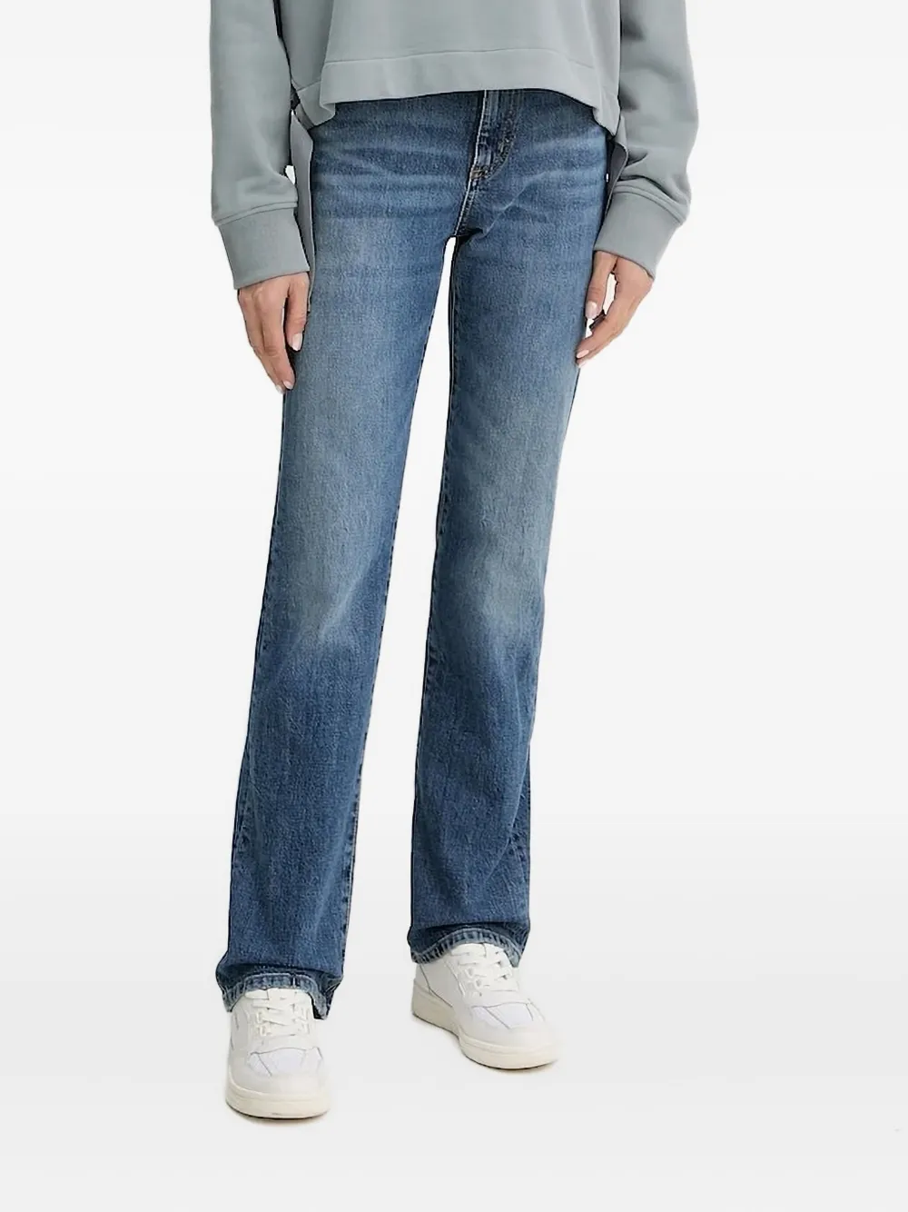 BOSS logo-plaque jeans Blauw