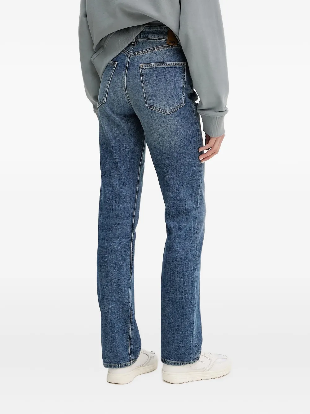 BOSS Jeans met logoplakkaat - Blauw