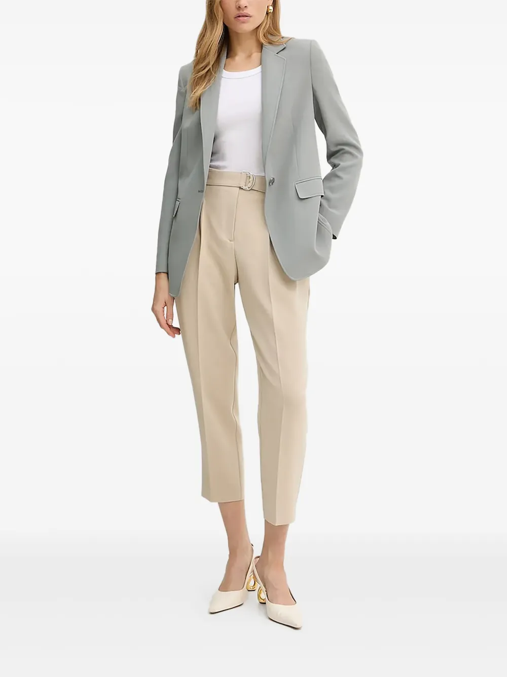 BOSS pleated-front trousers | Neutrals | Image 1