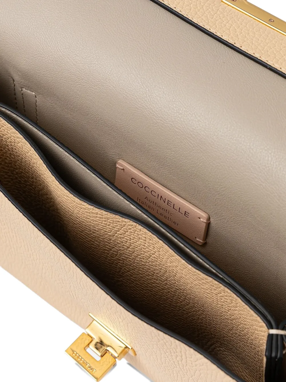 Coccinelle Top-handle D-ring Satchel In Neutral