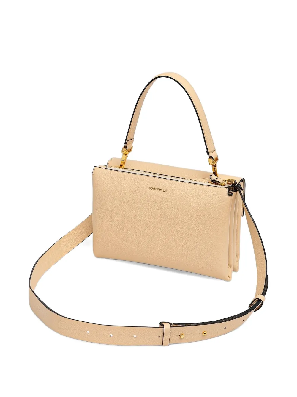 Coccinelle Top-handle D-ring Satchel In Neutral