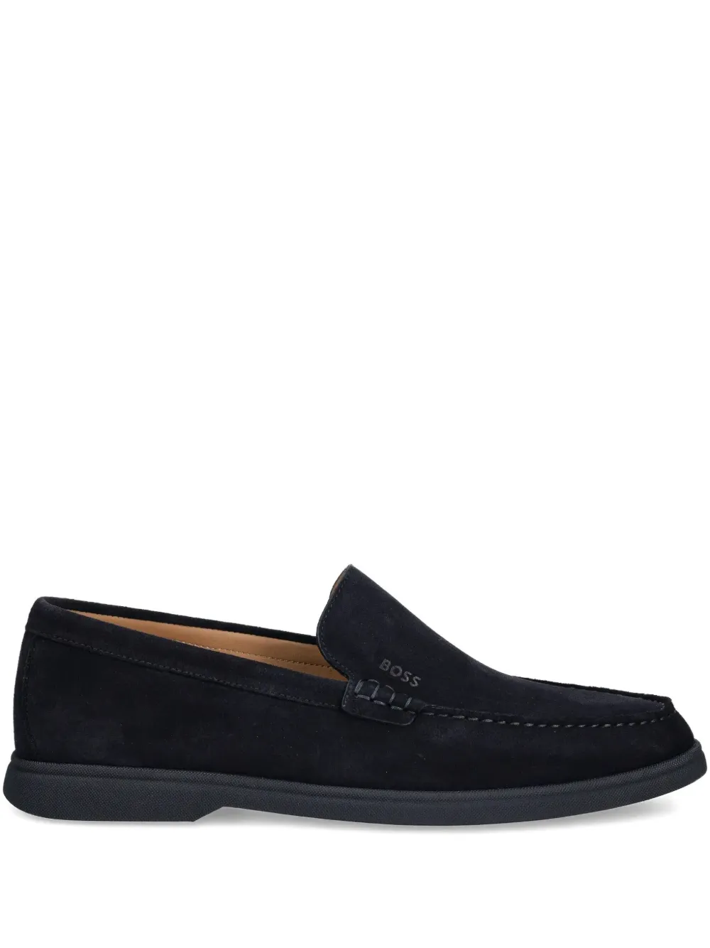 BOSS suede loafers Blue