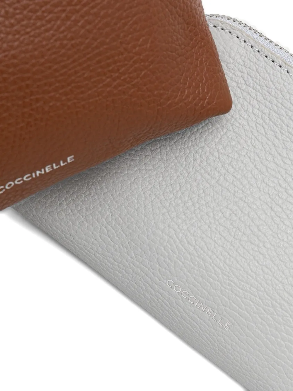 Coccinelle Zip-top Curved Make-up Bag In White