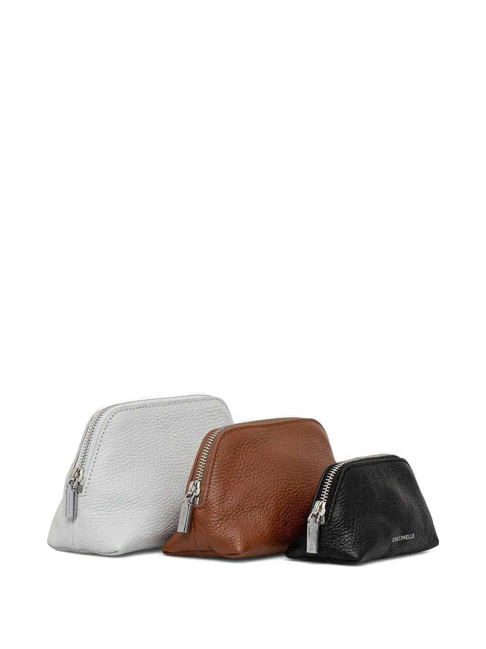 Coccinelle Zip-top Curved Make-up Bag In White