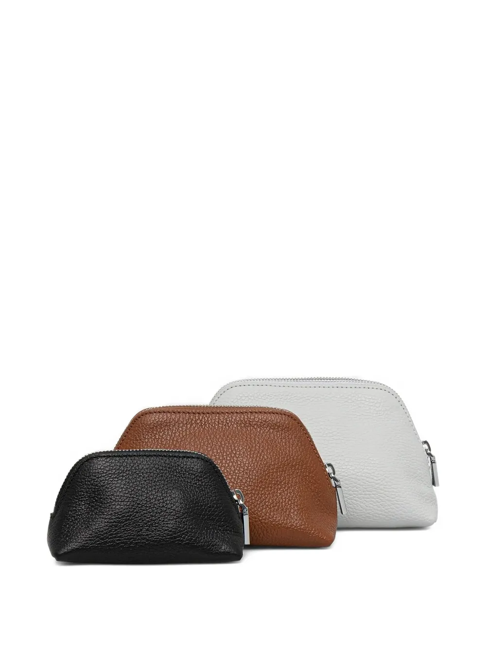 Coccinelle Zip-top Curved Make-up Bag In White