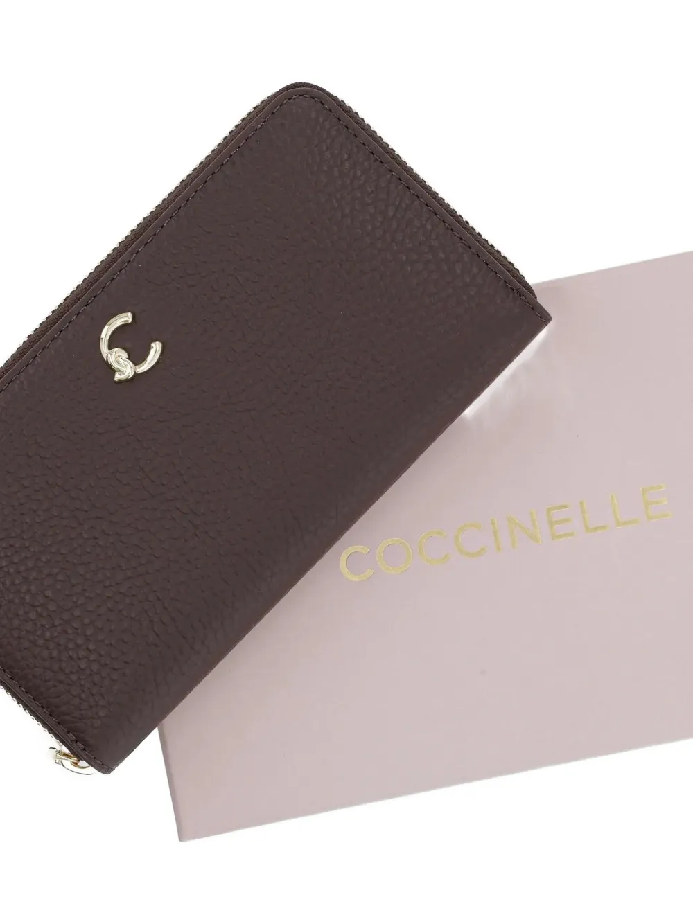Coccinelle Portemonnee met rits Bruin
