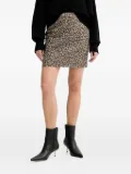 BOSS Vasola1 leopard-print mini skirt - Brown