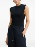 BOSS zip-fastening sleeveless blouse - Blue