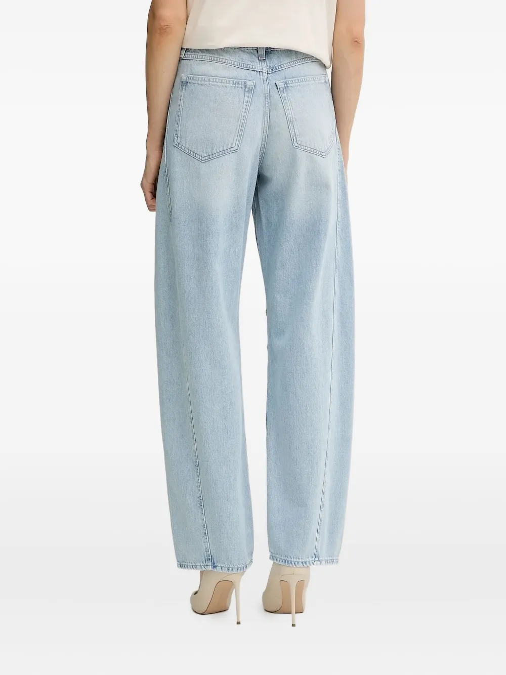 BOSS Jeans met geplooid vlak - Blauw