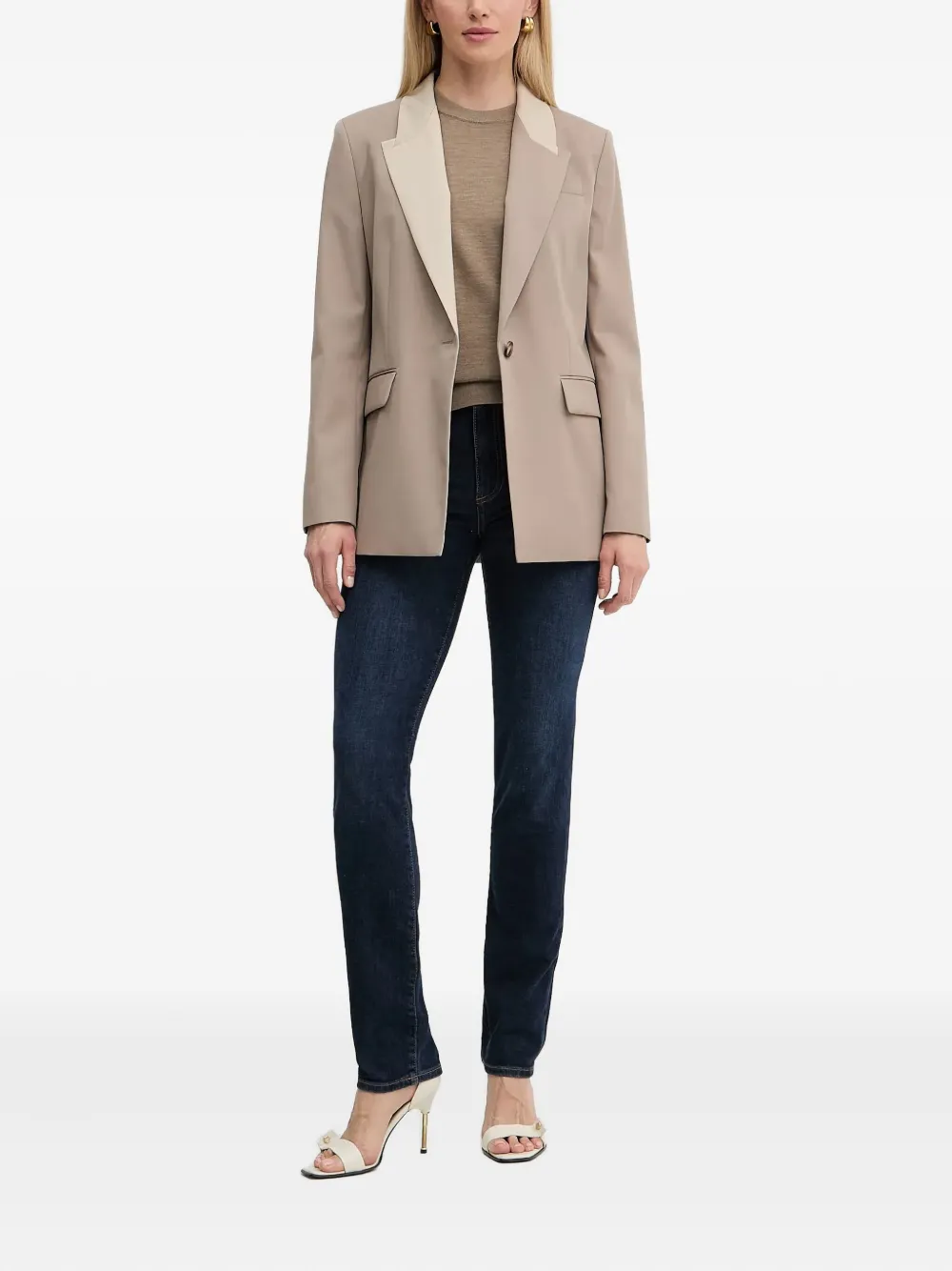 BOSS Straight jeans Blauw