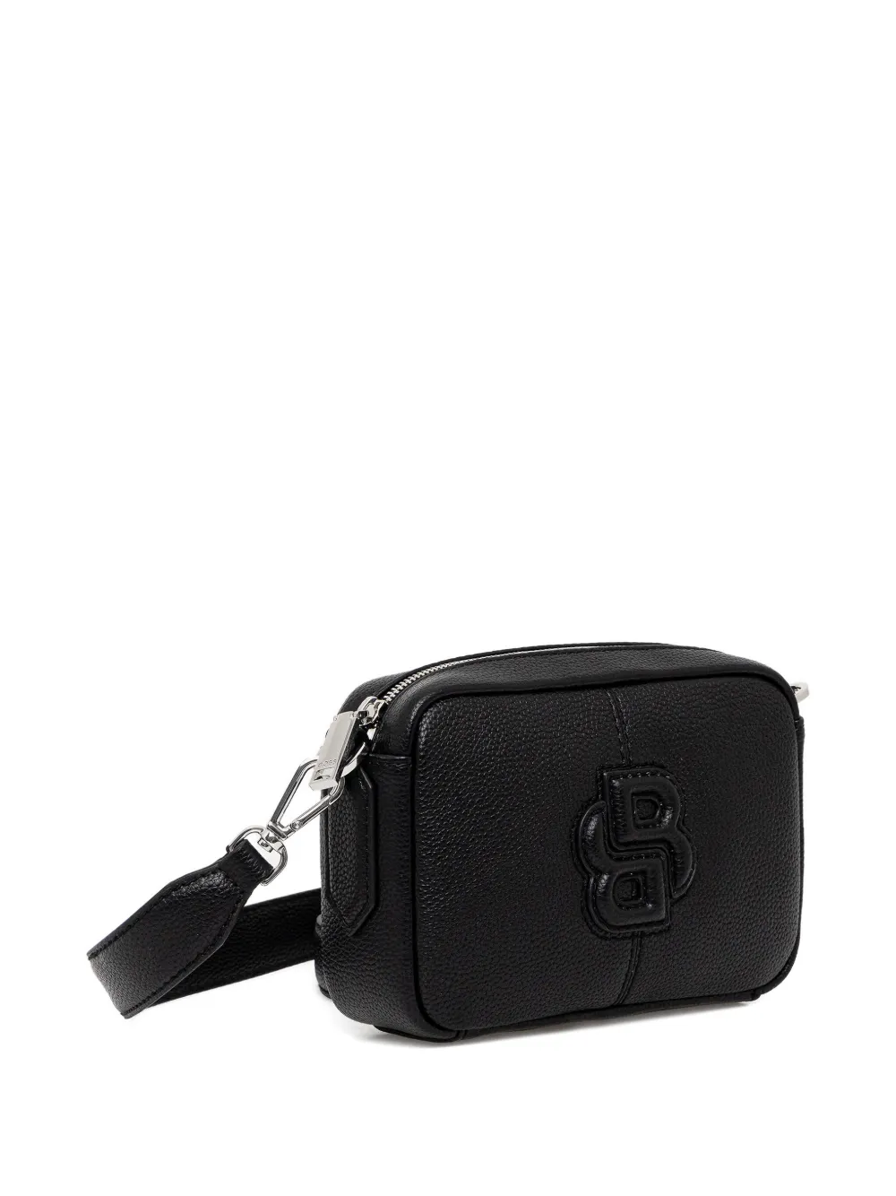 BOSS Crossbodytas met logo-reliëf Zwart