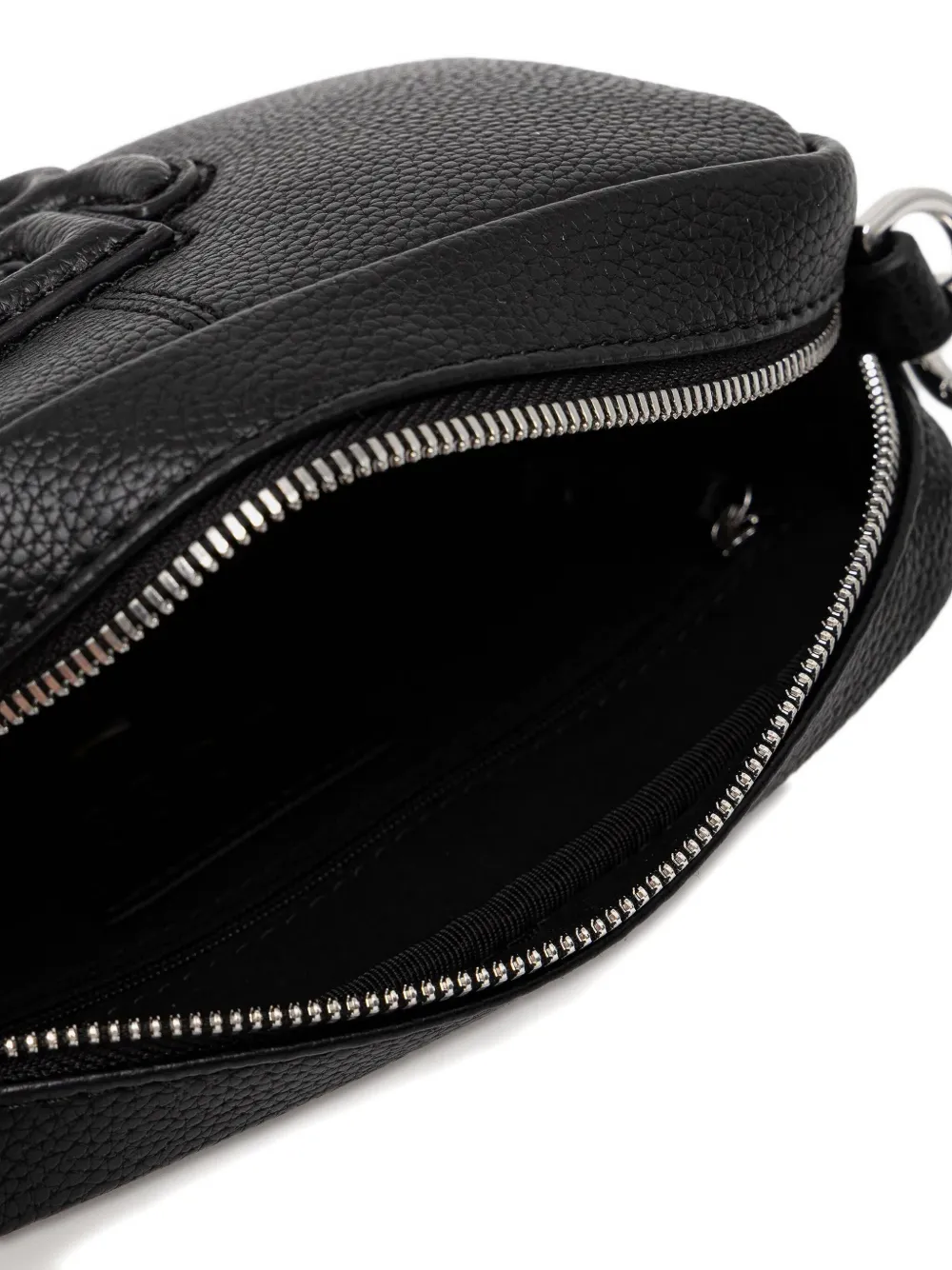 BOSS Crossbodytas met logo-reliëf Zwart