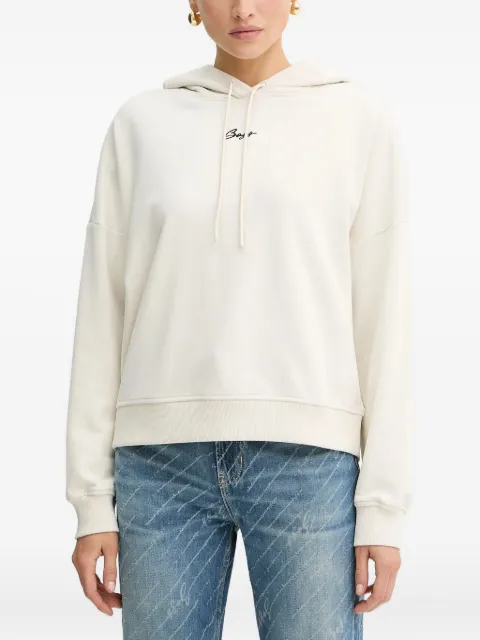 BOSS embroidered-logo hoodie