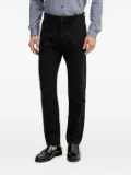 BOSS logo patch trousers - Black