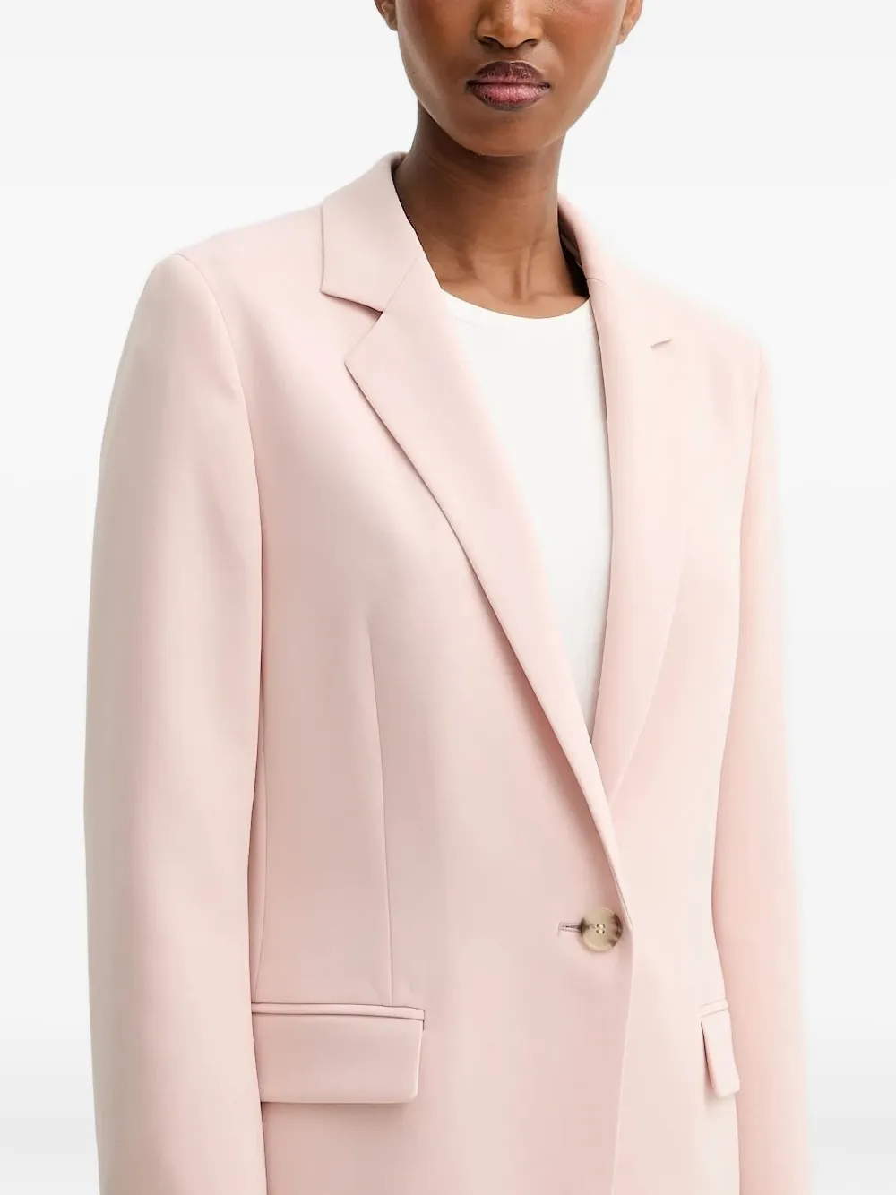 Hugo Boss Single-breasted Blazer In Pink