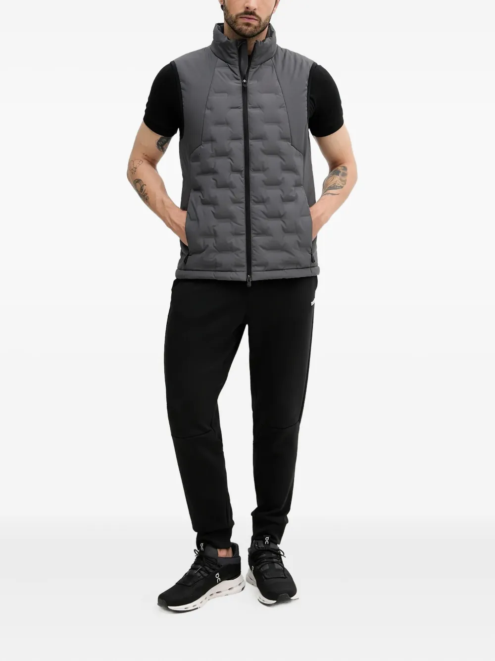 BOSS panelled quilted gilet | Waistcoats & Gilets | Image 2