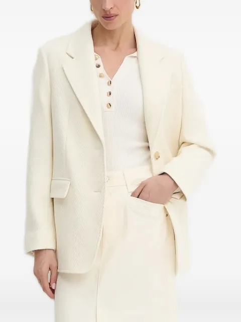 BOSS herringbone-pattern blazer