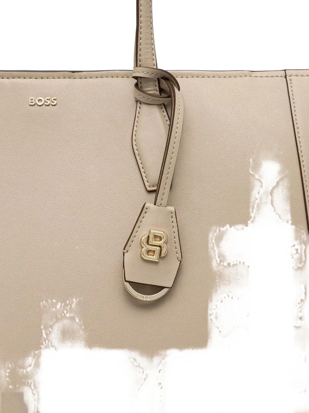 BOSS Numah logo-plaque shoulder bag Beige