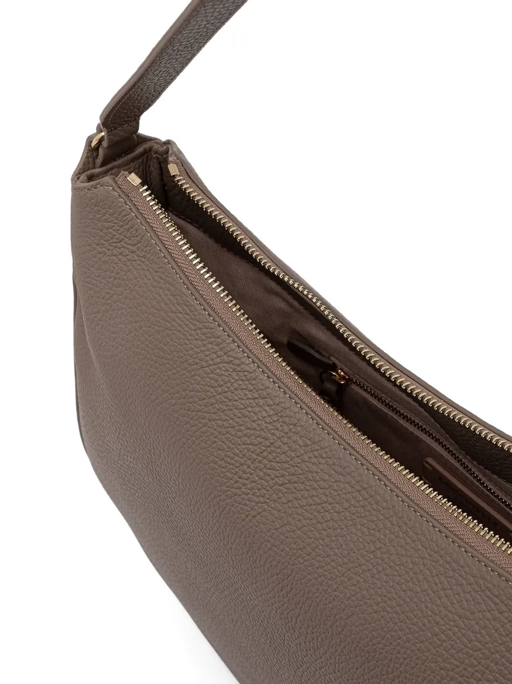 Coccinelle medium C-easy zip-top shoulder bag Bruin