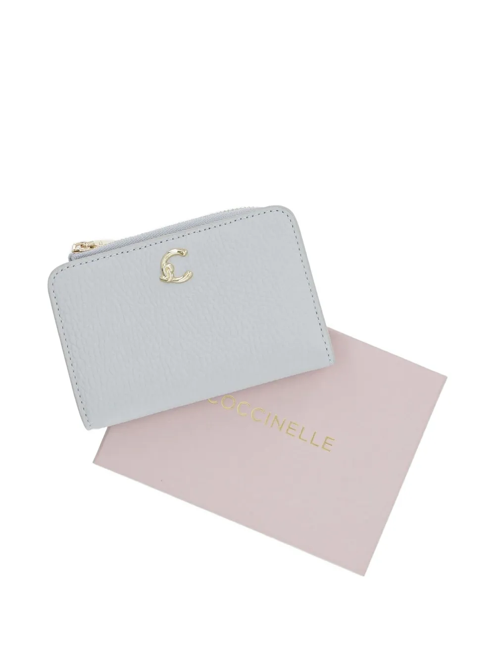 Coccinelle zip-around logo wallet Grijs