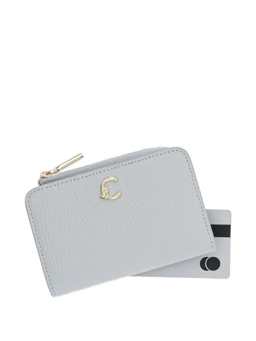 Coccinelle zip-around logo wallet Grijs