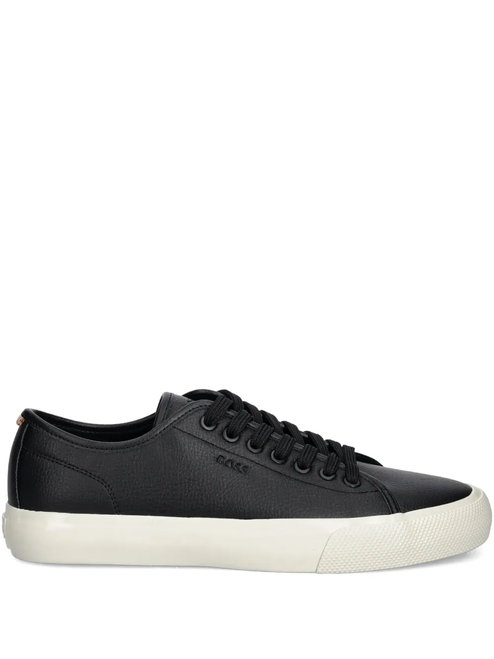 BOSS faux-leather sneakers Black