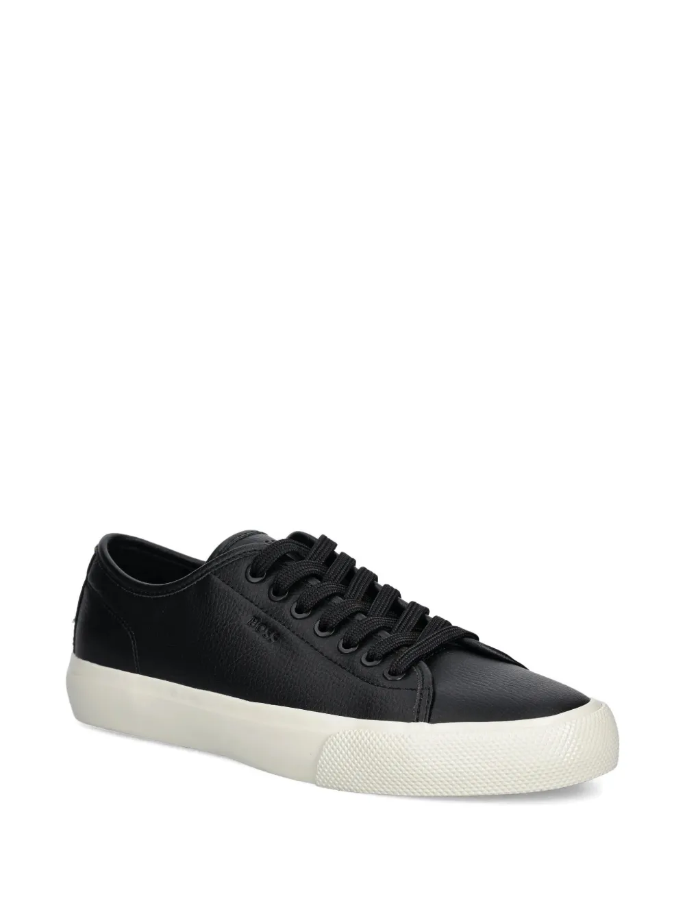 BOSS faux-leather sneakers Black
