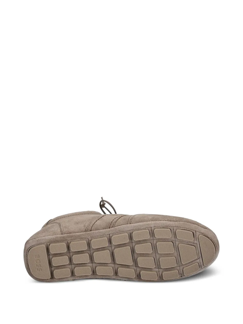 BOSS lace-up suede sneakers Brown