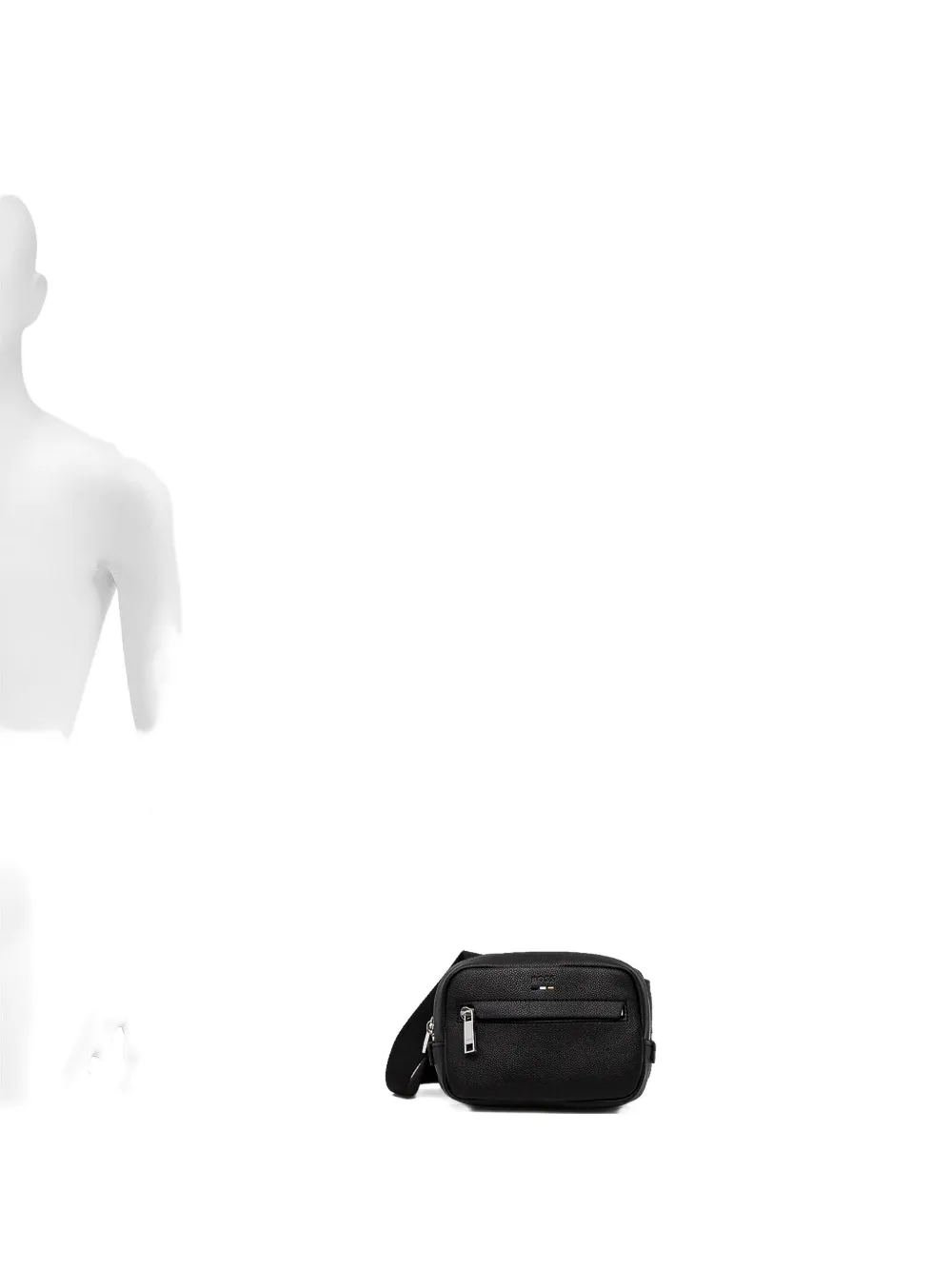 BOSS logo zip-fastening shoulder bag Zwart