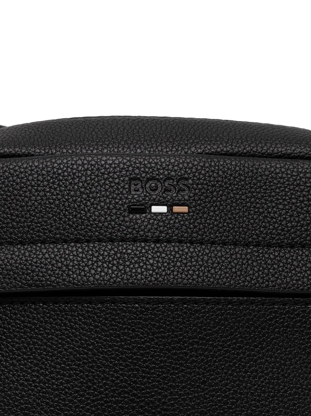 BOSS logo zip-fastening shoulder bag Zwart