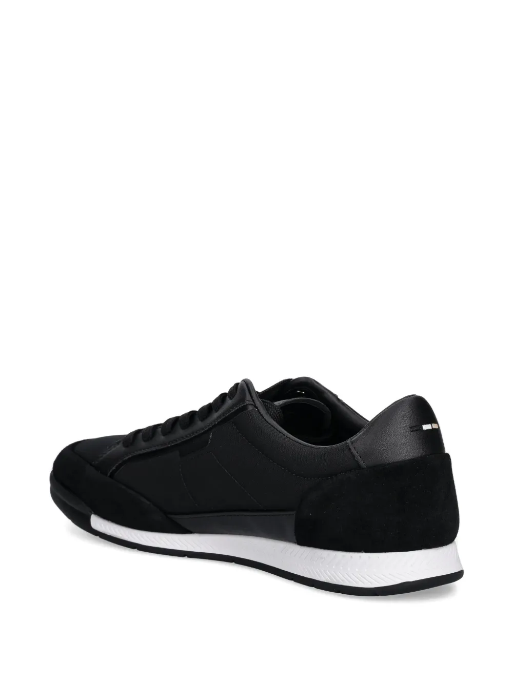 BOSS panelled lace-up low-top sneakers Black