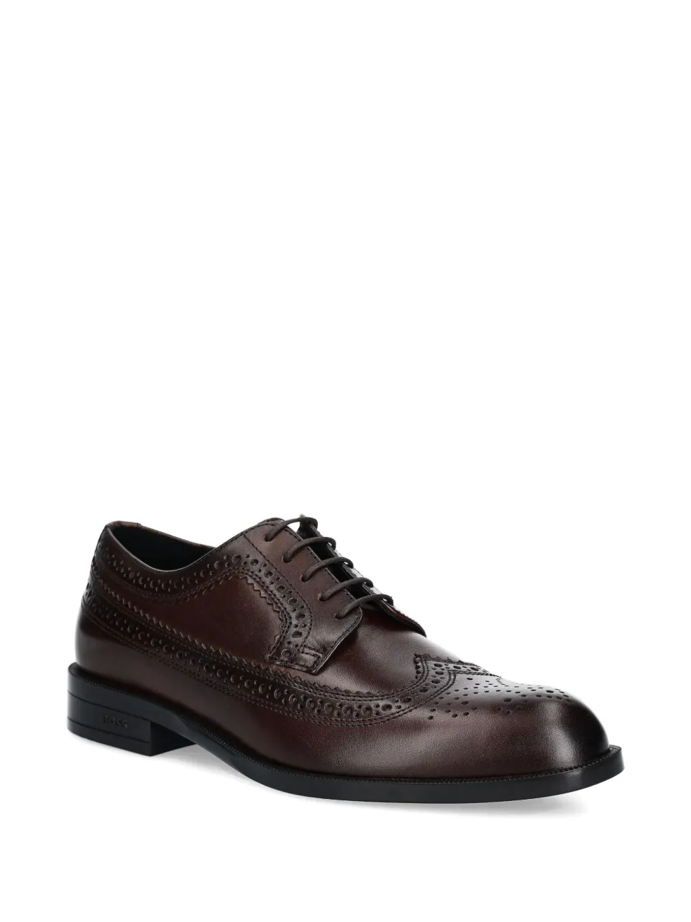 BOSS brogue lace-up shoes Brown