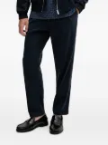 BOSS embroidered-pocket trousers - Blue