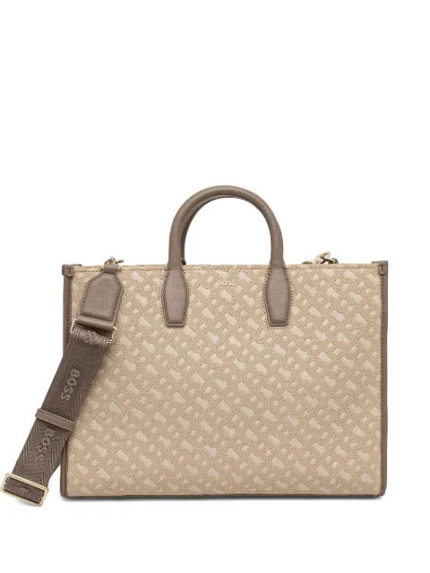 BOSS logo-plaque tote bag