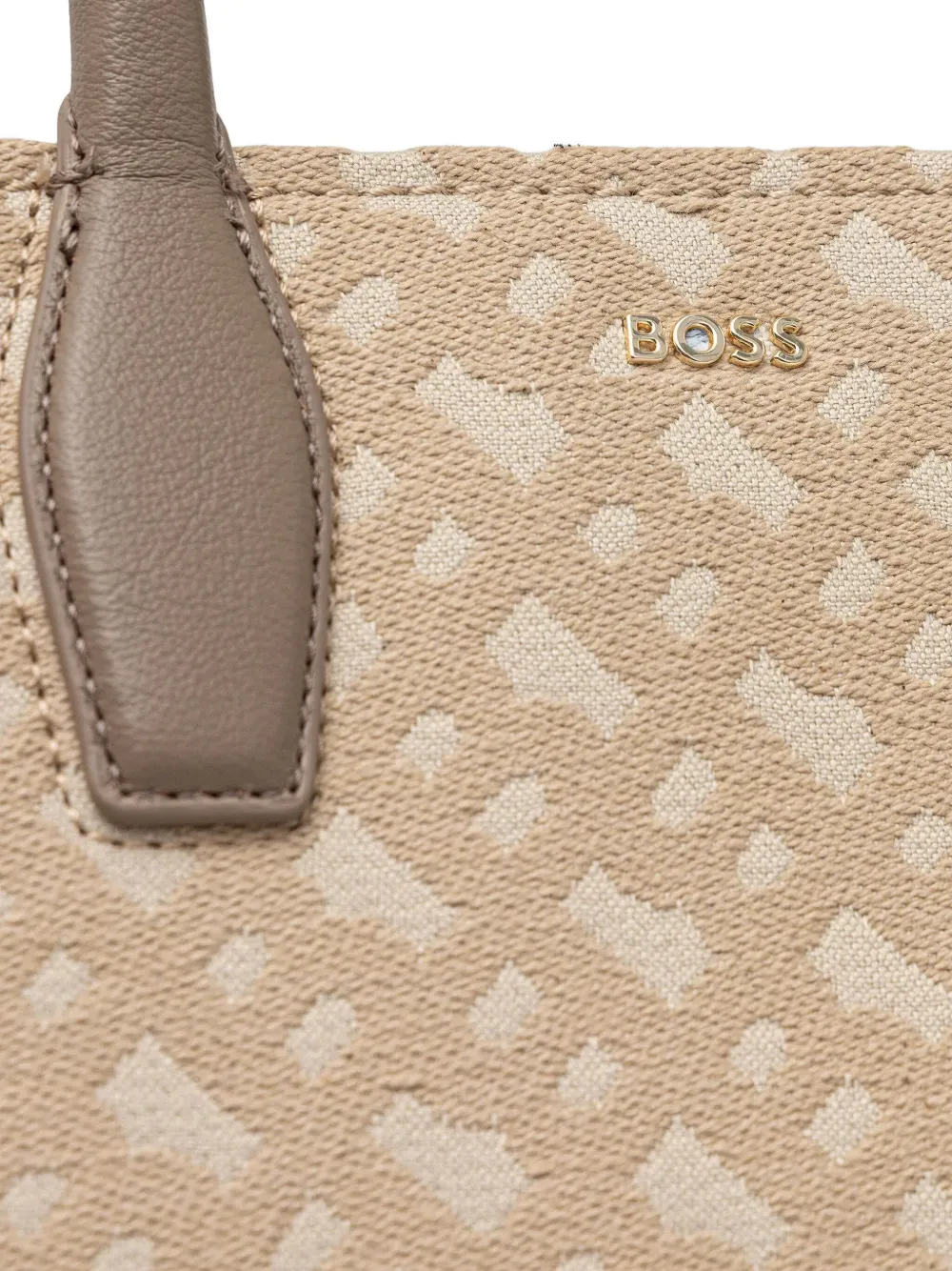 BOSS Heuptas met logoplakkaat Beige