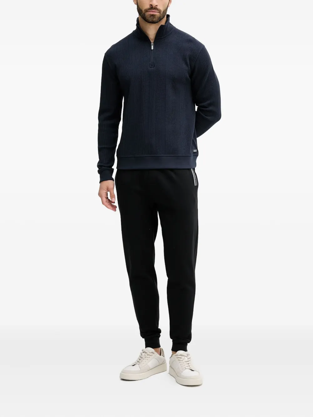 BOSS drawstring trousers - Zwart