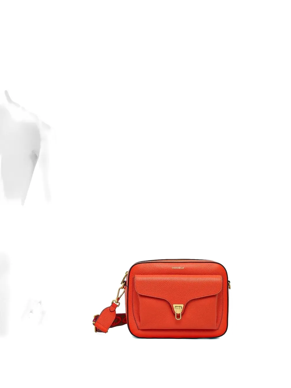 Coccinelle flap pocket cross body bag Oranje