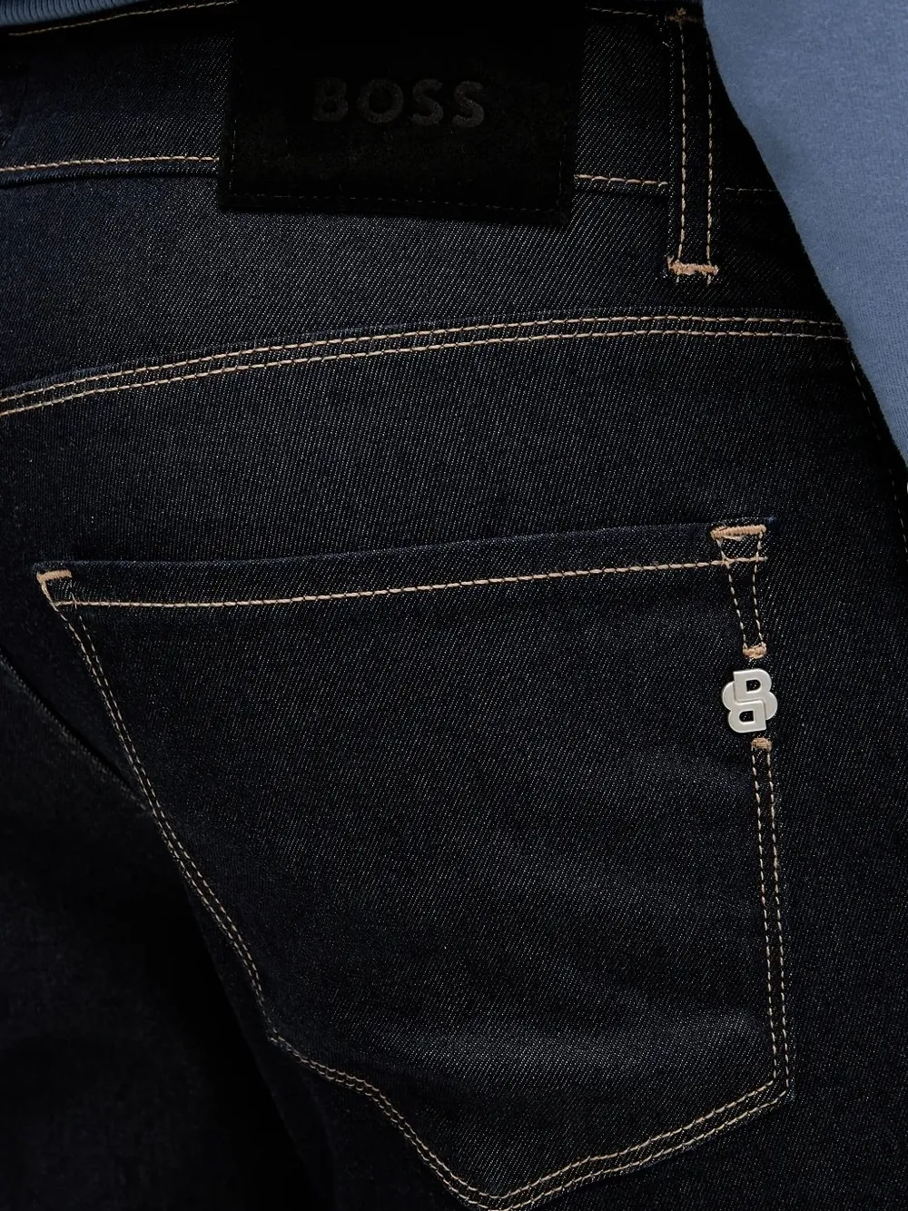 BOSS logo-motif jeans Blauw