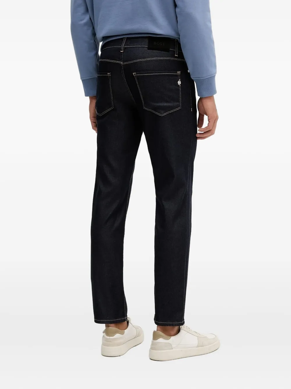 BOSS logo-motif jeans - Blauw